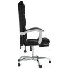 Fauteuil inclinable de bureau Noir Similicuir 