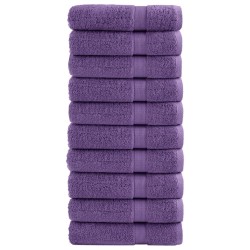 Serviettes de douche de qualité supérieure SOLUND 10 pcs violet 