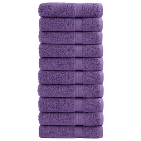 Serviettes de douche de qualité supérieure SOLUND 10 pcs violet 
