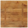 Dessus de table 80x80x3,8 cm carré bois massif manguier 