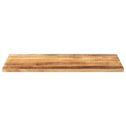 Dessus de table rectangulaire bois massif de manguier brut 