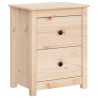 Tables de chevet 2 pcs 50x35x61,5 cm Bois de pin massif 
