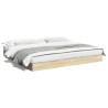 Cadre de lit sans matelas chêne sonoma 180x200 cm 