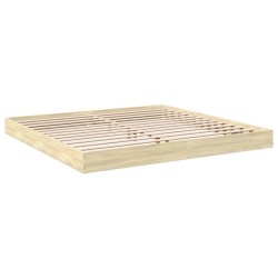 Cadre de lit sans matelas chêne sonoma 180x200 cm 