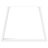 Pieds de table à manger en forme de V, 2 pièces, blanc, 90 x (72-73,3) cm, acier 