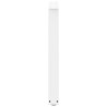 Pieds de table à manger en forme de V, 2 pièces, blanc, 90 x (72-73,3) cm, acier 
