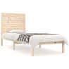 Cadre de lit sans matelas 75x190 cm bois massif 