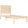 Cadre de lit sans matelas 75x190 cm bois massif 