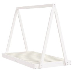 Cadre de lit pour enfant blanc 80x160 cm bois de pin massif 