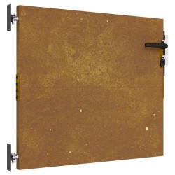 Portail de jardin 85x100 cm acier corten 