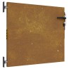 Portail de jardin 85x100 cm acier corten 