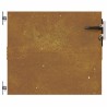 Portail de jardin 85x100 cm acier corten 