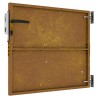 Portail de jardin 85x100 cm acier corten 