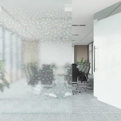 Films pour fenêtre 5 pcs dépoli motif arc-en-ciel 3D PVC 