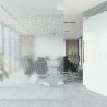 Films pour fenêtre 5 pcs dépoli motif arc-en-ciel 3D PVC 