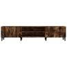 Meuble TV chêne fumé 180x31,5x40 cm bois d'ingénierie 