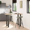 Pieds de table de bar Anthracite 2 pièces 60 x (100-101) cm Acier 