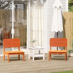 Chaises de jardin lot de 2 cire marron 60x52,5x72 cm 