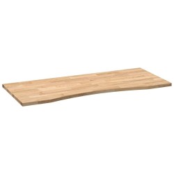 Dessus de bureau non traité bois massif de chêne rectangulaire 