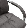 Chaise de bureau cantilever Gris Tissu 
