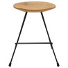 Tabourets lot de 2 bois de teck massif 