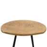 Tabourets lot de 2 bois de teck massif 