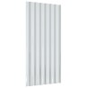 Panneaux de toiture 36 pcs Acier enduit de poudre Gris 80x36 cm 