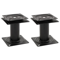 Piédestaux de siège de bateau 2 pcs siège pivotant à 360° acier 