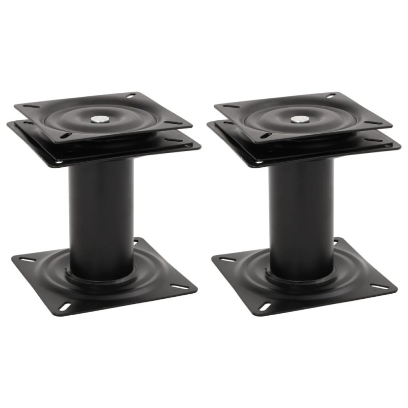 Piédestaux de siège de bateau 2 pcs siège pivotant à 360° acier 