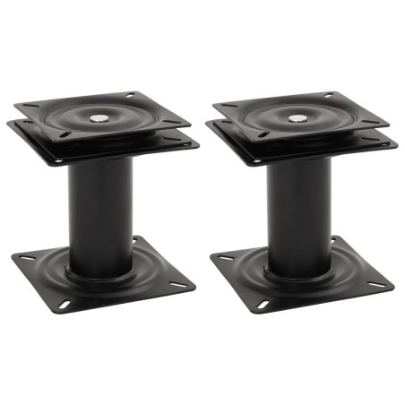 Piédestaux de siège de bateau 2 pcs siège pivotant à 360° acier 