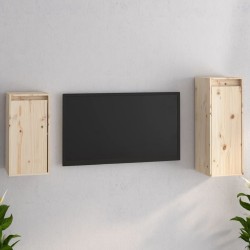 Meubles TV 2 pcs Bois massif de pin 