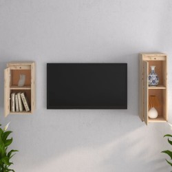Meubles TV 2 pcs Bois massif de pin 