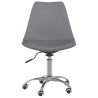 Chaises pivotantes à manger lot de 2 Gris clair Tissu 