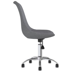 Chaises pivotantes à manger lot de 2 Gris clair Tissu 