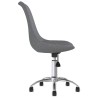 Chaises pivotantes à manger lot de 2 Gris clair Tissu 