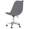Chaises pivotantes à manger lot de 2 Gris clair Tissu 