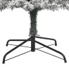 Sapin de Noël mince avec support et flocon de neige 300 cm PVC 