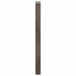 Pieds de table de bar en acier naturel 2 pièces 40 x (110-111) cm Acier 