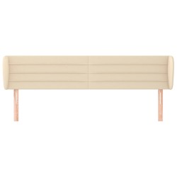 Tête de lit avec oreilles Crème 203x23x78/88 cm Tissu 