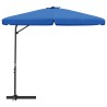 Parasol de jardin avec mât en acier 300 cm Bleu azuré 