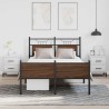Cadre de lit sans matelas chêne marron 120x200 cm 