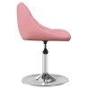 Chaises pivotantes à manger lot de 2 Rose Velours 