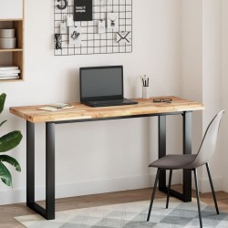 Dessus de table rectangulaire 120x50x4 cm bois massif d'acacia 