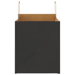 Sacs en papier 250 pcs avec poignées noir 32x22x24 cm 