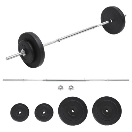 Ensemble d'haltères avec plaques 30 kg 