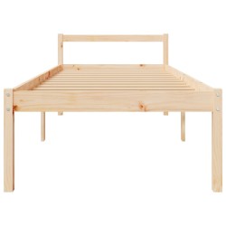 Lit pour personne âgée 90x200 cm bois massif de pin 