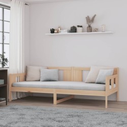 Lit de jour sans matelas bois de pin massif 80x200 cm 