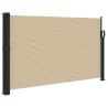 Auvent latéral rétractable beige 120x500 cm 