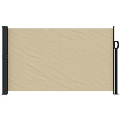 Auvent latéral rétractable beige 120x500 cm 