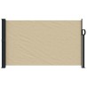 Auvent latéral rétractable beige 120x500 cm 